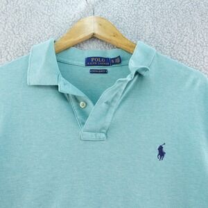 Polo Ralph Lauren Mens XL Blue Custom Slim Fit Short Sleeve Polo Shirt Rugby